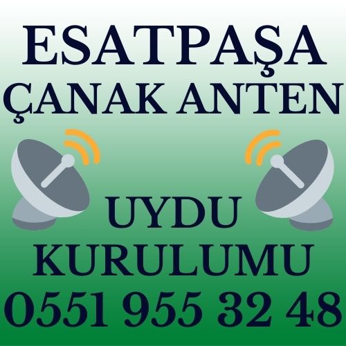 Esatpaşa Çanak Anten Uydu Kurulumu Servisi