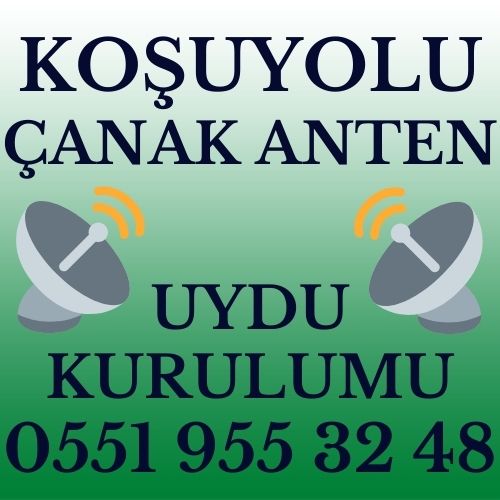 Koşuyolu Çanak Anten Uydu Kurulumu Servisi