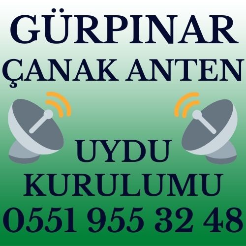 Gürpınar Çanak Anten Uydu Kurulumu Servisi