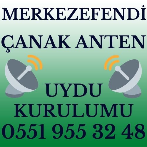 Merkezefendi Çanak Anten Uydu Kurulumu Servisi