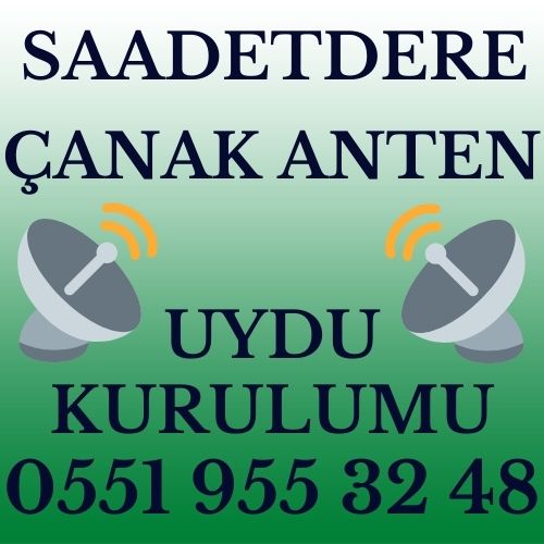 Saadetdere Çanak Anten Uydu Kurulumu Servisi